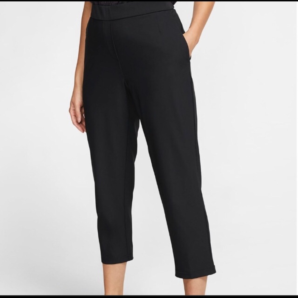 Nike Capri GOLF pants, black 3/4leg Trousers sz 2